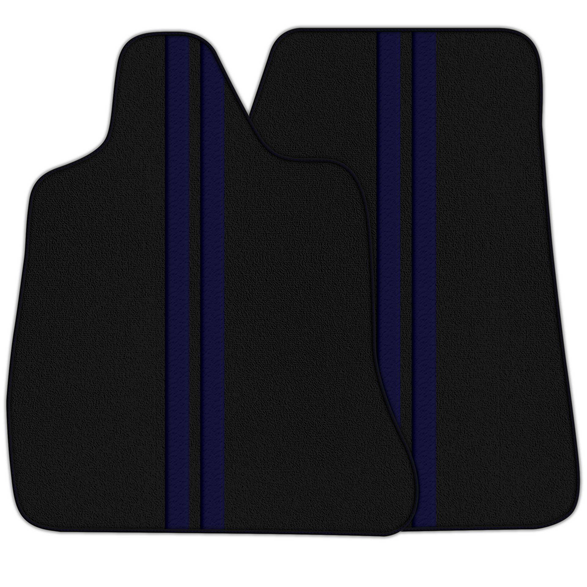 Premium Black Leather-Line Floor Mats for Chevrolet C8 (2020-2024)