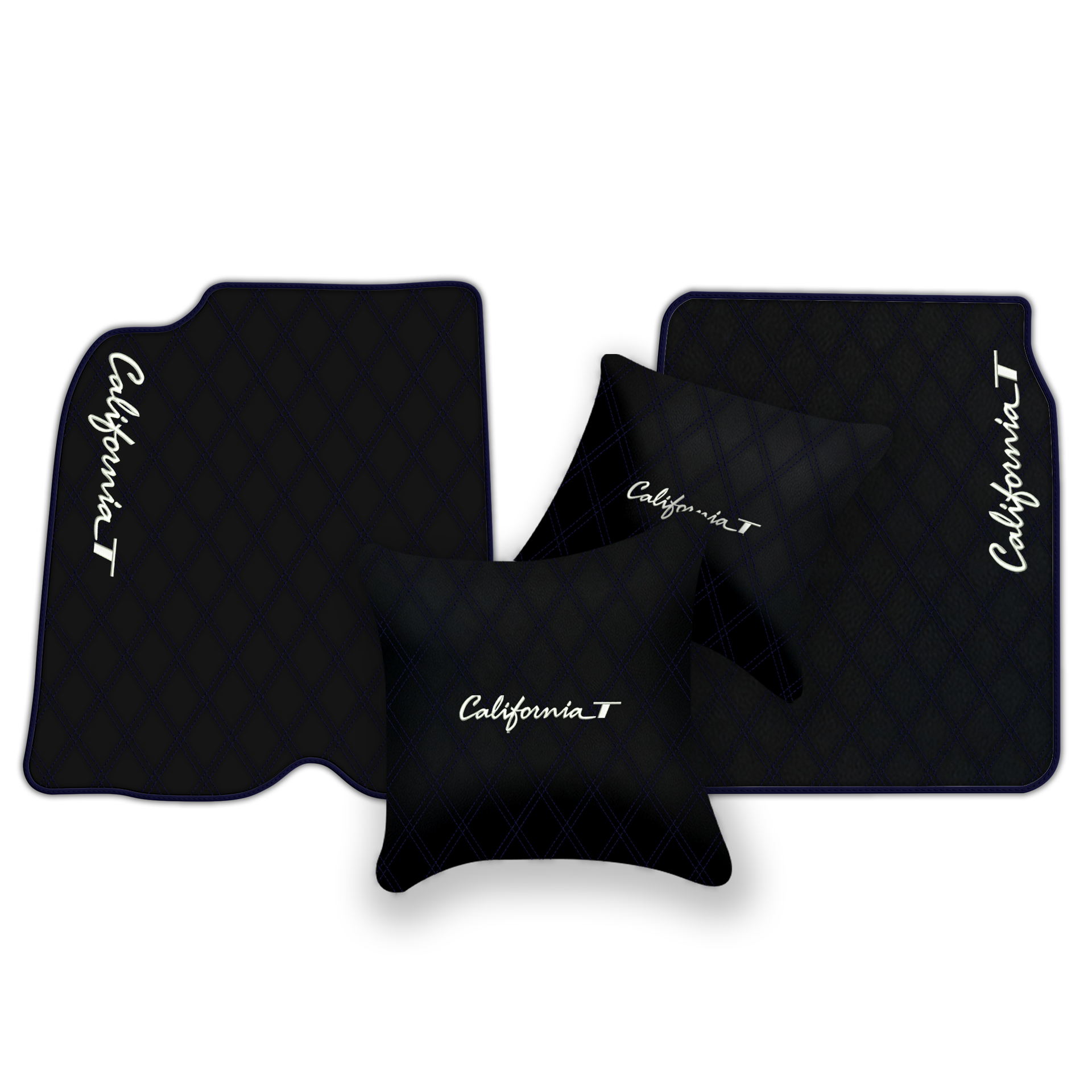 Schwarze Fußmatten für Ferrari California T 2015–2018 - AutoWin