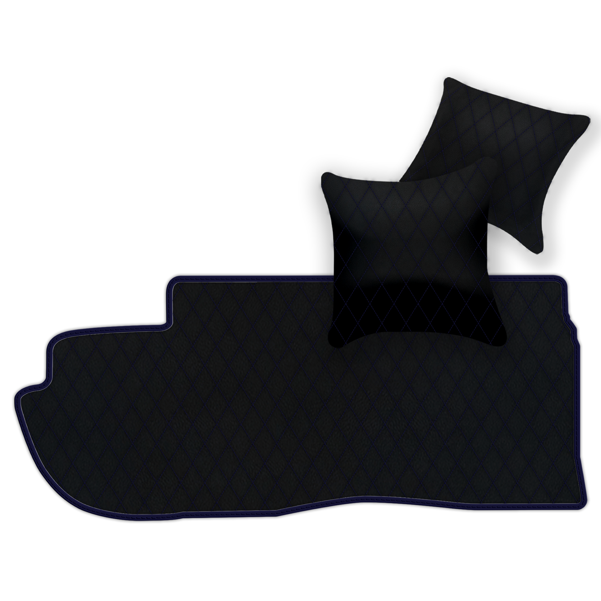 Bespoke Black Leather Floor Mats for Ferrari 599 Coupe (2006-2012)