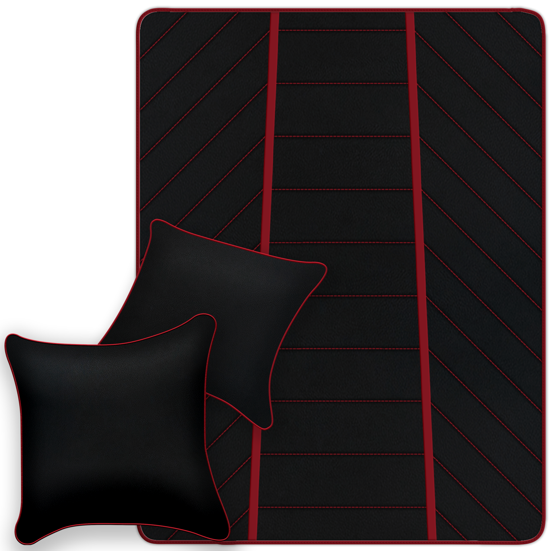 Premium Black Leather Floor Mats for Ferrari California | Full Set