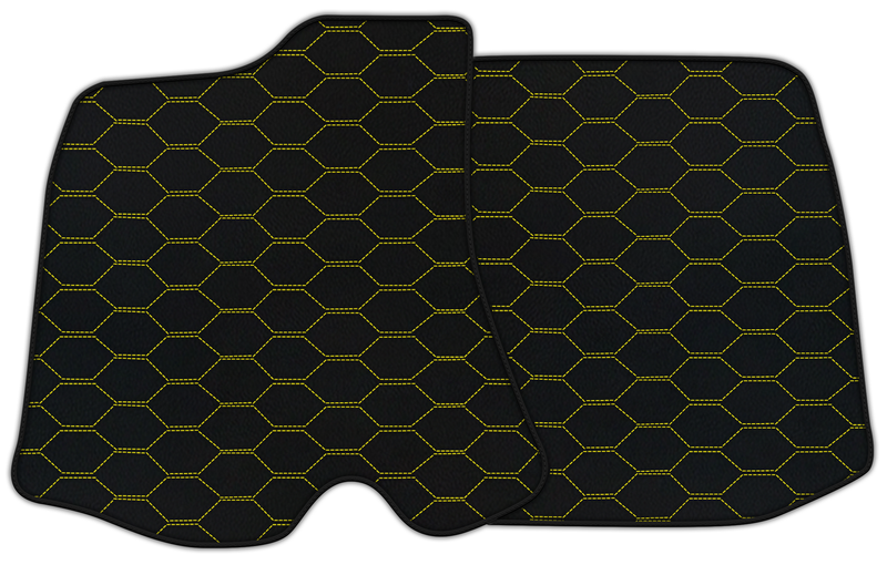 Customizable Leather Floor Mats with Divario Pattern for Ferrari Roma (2021–2024)
