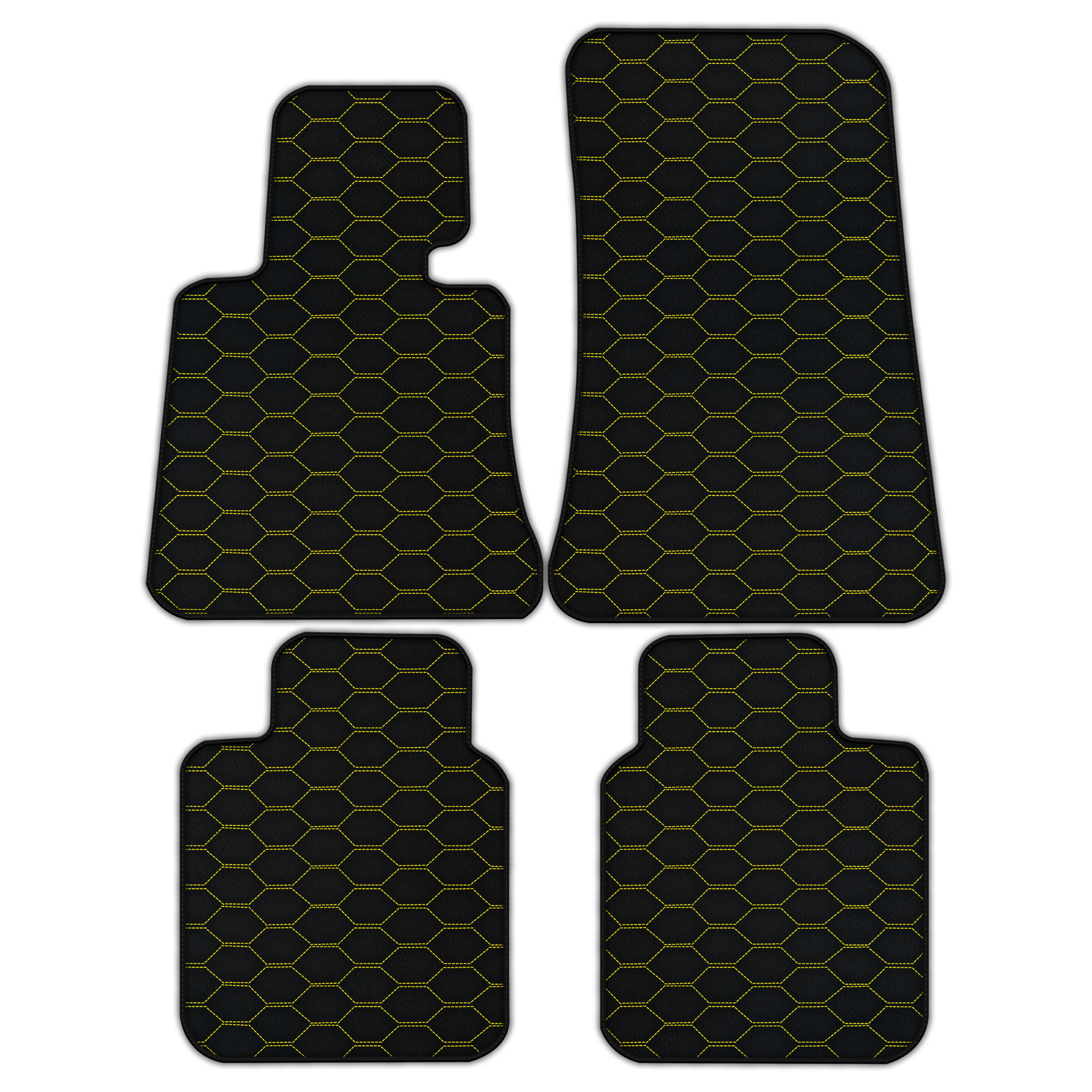 Customizable Leather Floor Mats with Divario Pattern for Rolls Royce Phantom Drophead Coupe (2007-2016)