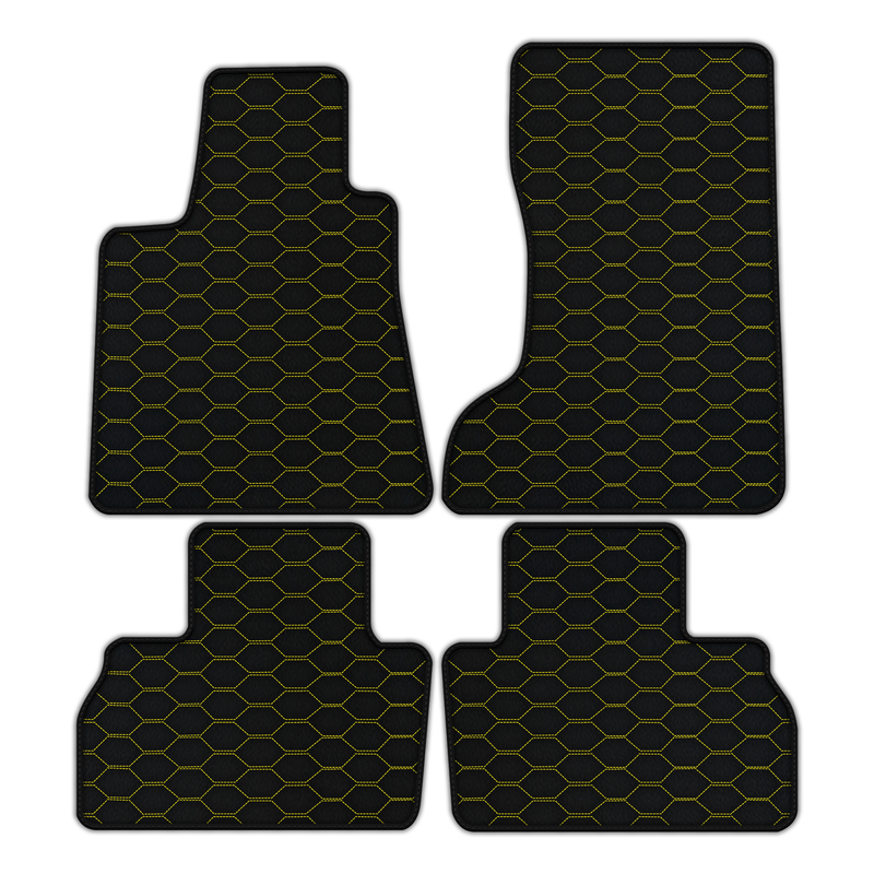Customizable Leather Floor Mats with Divario Pattern for Maserati Levante (2017-2023)