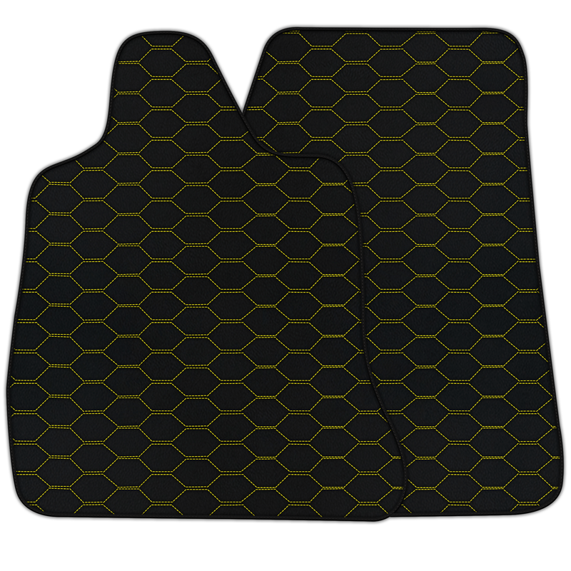 Customizable Leather Floor Mats with Divario Pattern for Chevrolet Corvette C7 (2014-2019)
