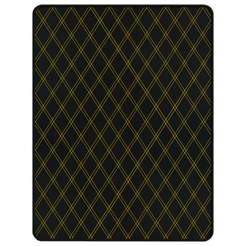 Anpassbare Kofferraum-Fußmatten aus Leder mit Doppelrautenmuster für Ferrari 488 Pista Spider (2019-2021)