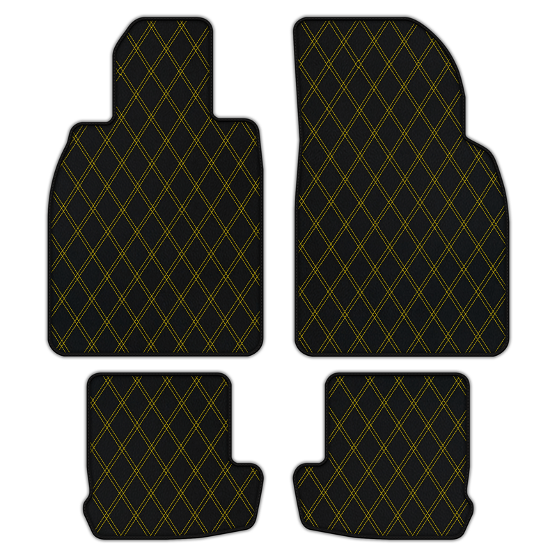 Customizable Leather Floor Mats with Double Diamond Pattern for Porsche 911 - 991 (2012-2019)
