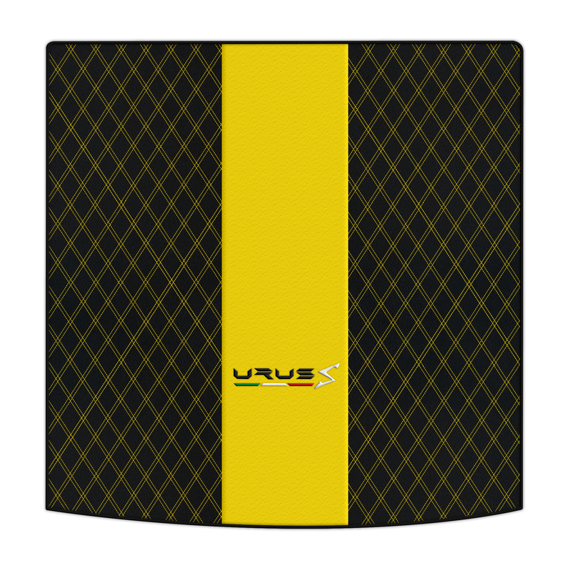 Customizable Leather Trunk Floor Mats with Double Diamond Pattern for Lamborghini Urus (2018-2026)