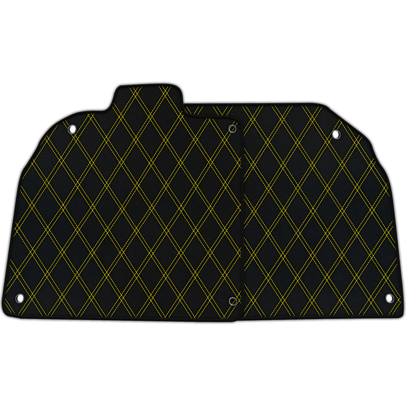 Tapis de voiture en cuir personnalisables avec motif de diamant double pour Lamborghini Aventador SV (2012-2022)