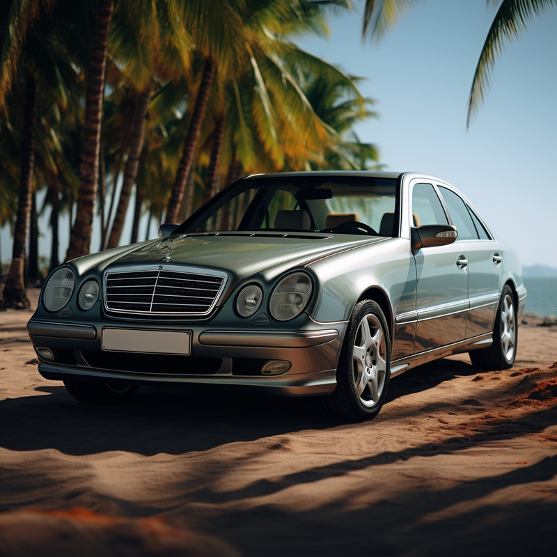 Werten Sie Ihre Mercedes-Benz E-Klasse W210 Limousine 4Matic (1995–2002) mit den Premium-Fußmatten von Autowin auf