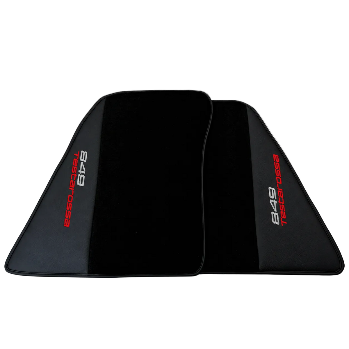Tapis de voiture en cuir noir motif Daytona pour Ferrari 849 Testarossa (2026-2027)