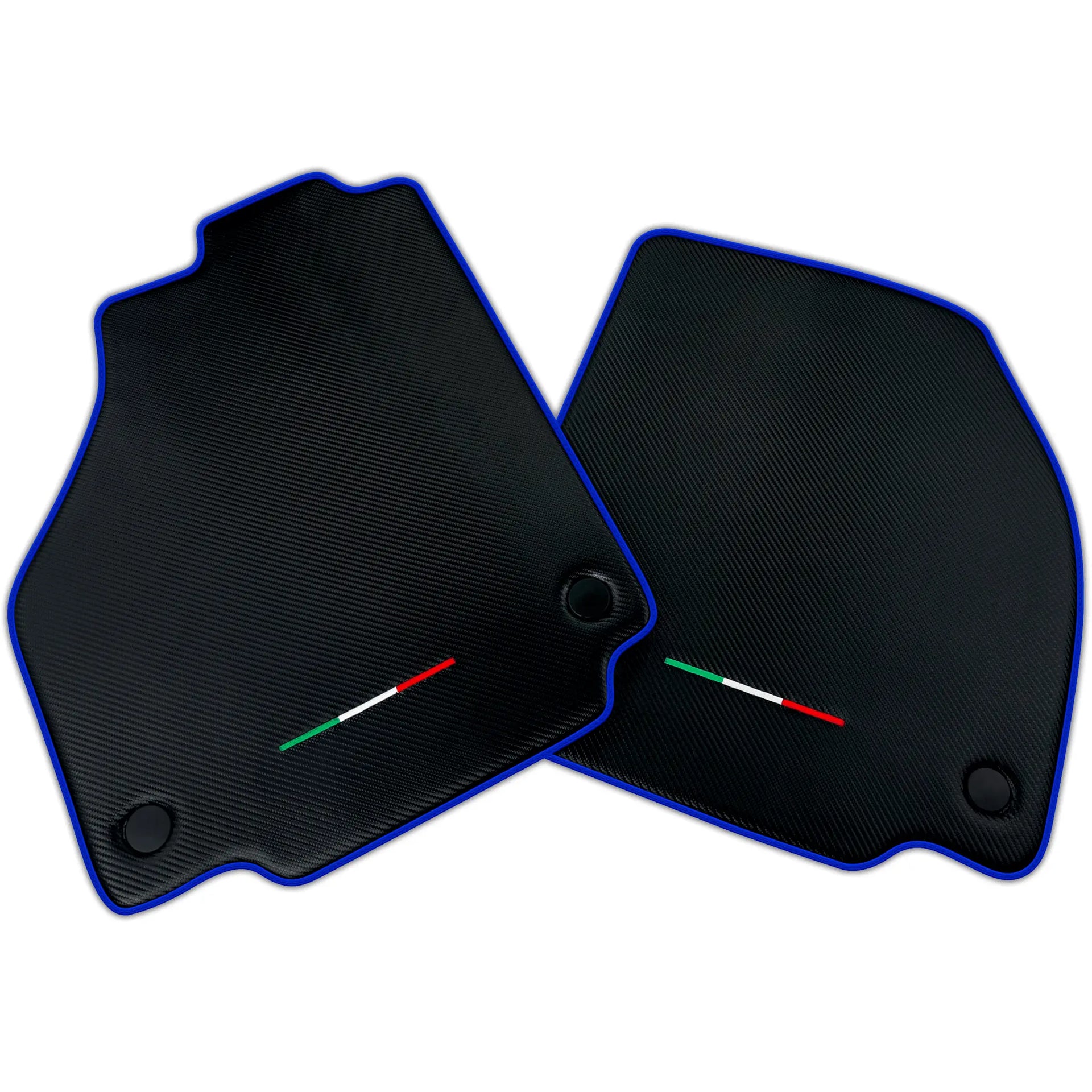 Floor Mats For Ferrari 488 GTB 2015-2022 Carbon Fiber AutoWin Brand Italian Edition