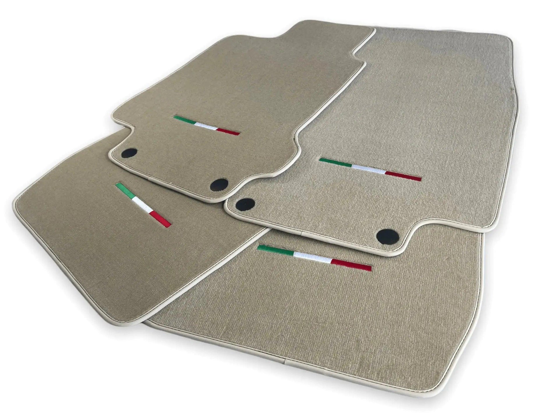 Floor Mats For Maserati GranTurismo MC Stradale (2011-2015) Beige IT Edition - AutoWin