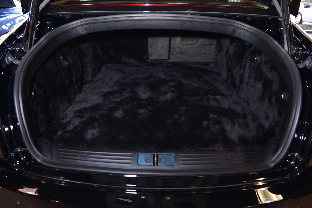 Brown Sheepskin Floor Mats For Bentley Flying Spur (2005-2013) Er56 Design Brand