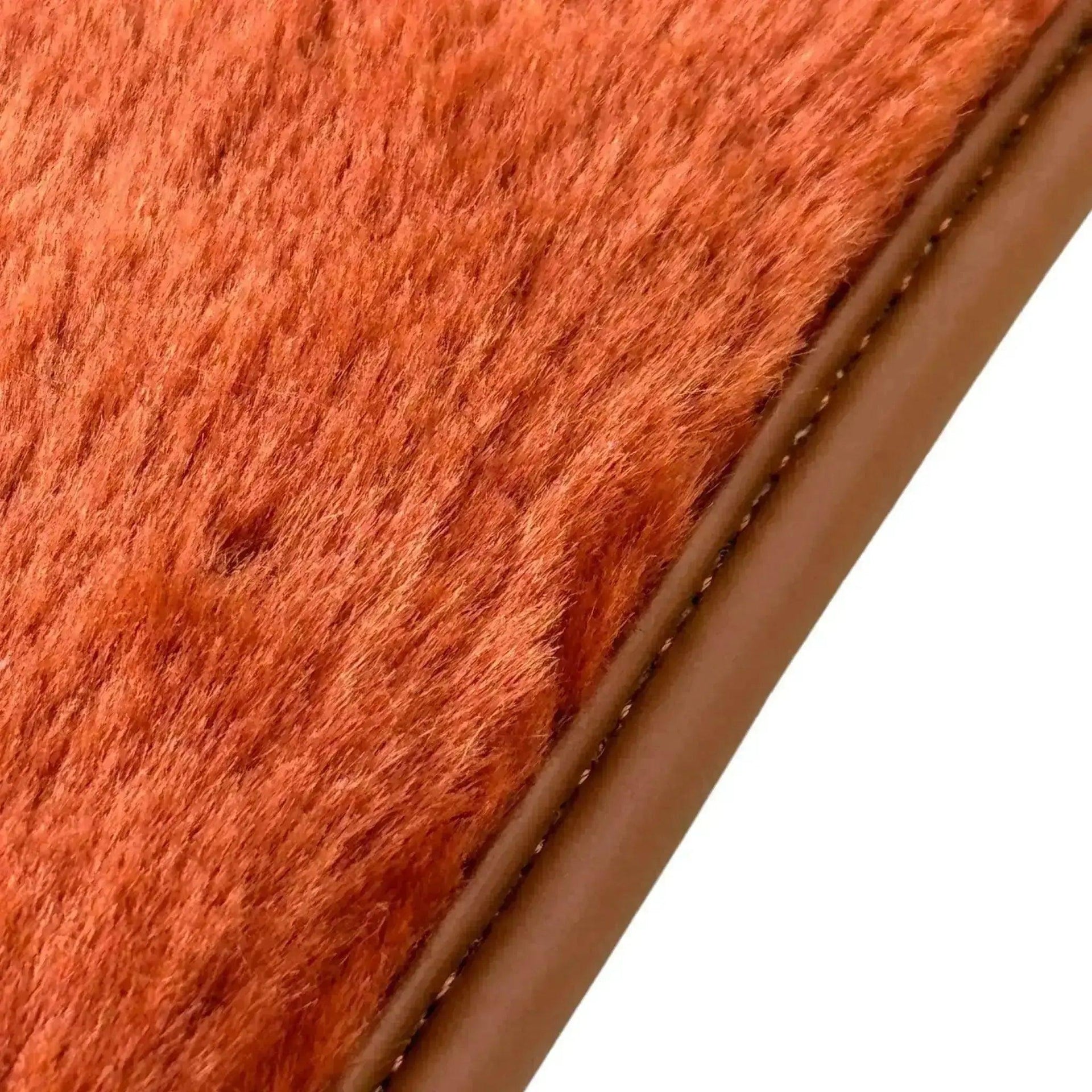 Ginger Color Sheepskin Floor Mats for Rolls-Royce Cullinan (2018-2023) - AutoWin
