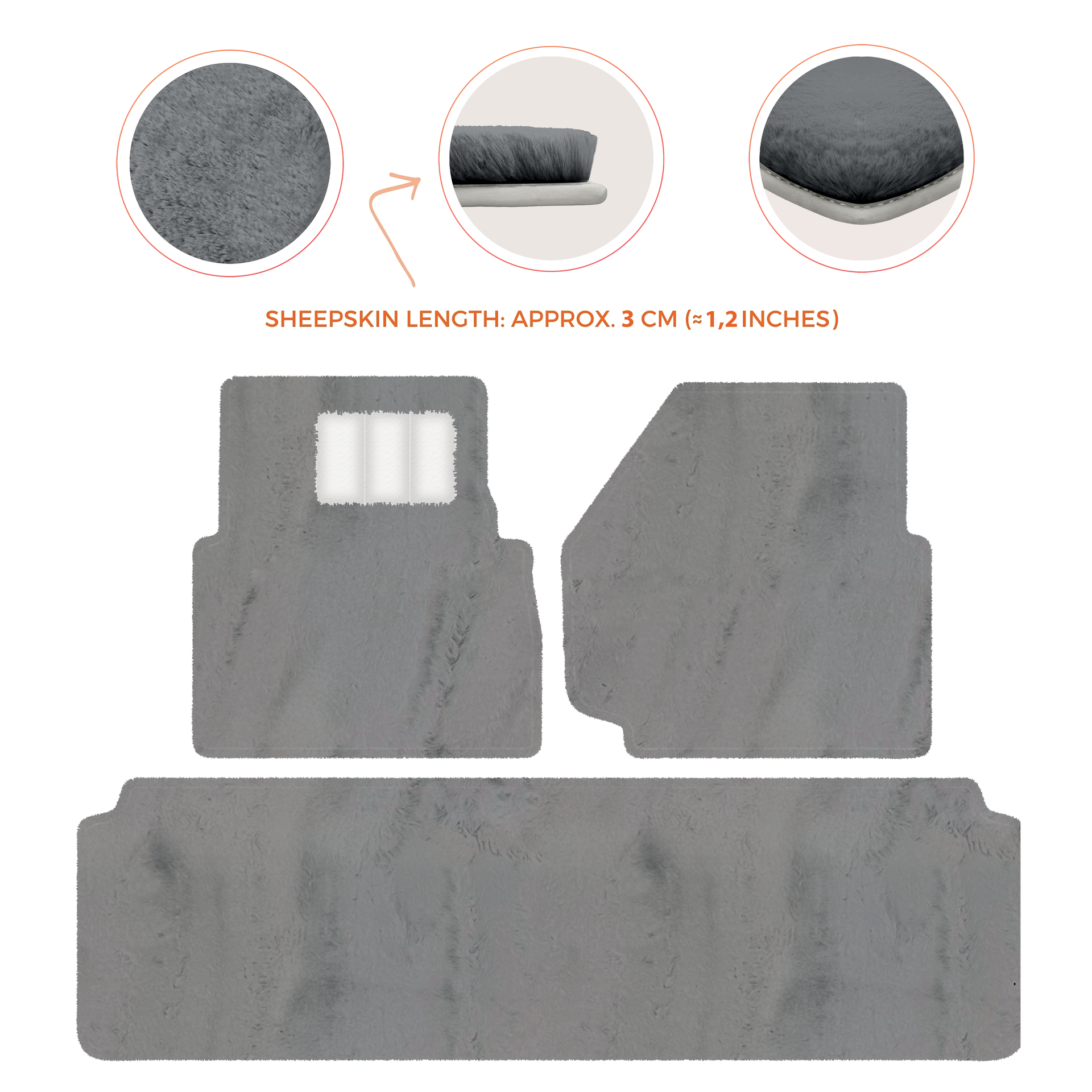 Luxurious Premium Sheepskin Floor Mats for Range Rover (2012-2022)