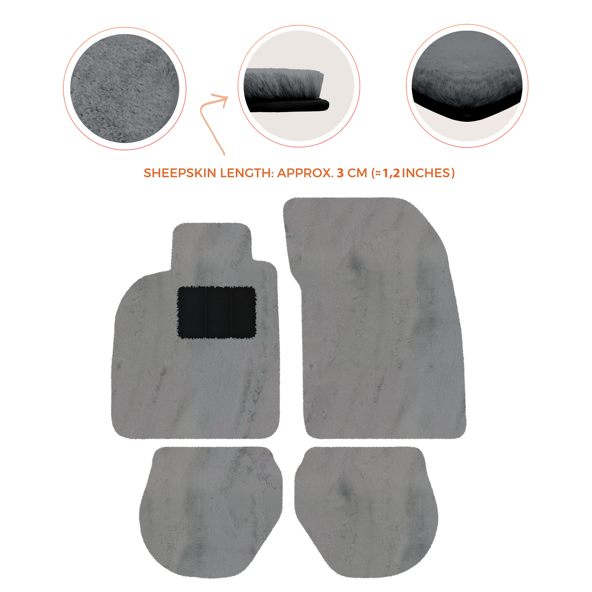 Tapis de voiture noirs pour Porsche 993 (1994-1998) avec - AutoWin