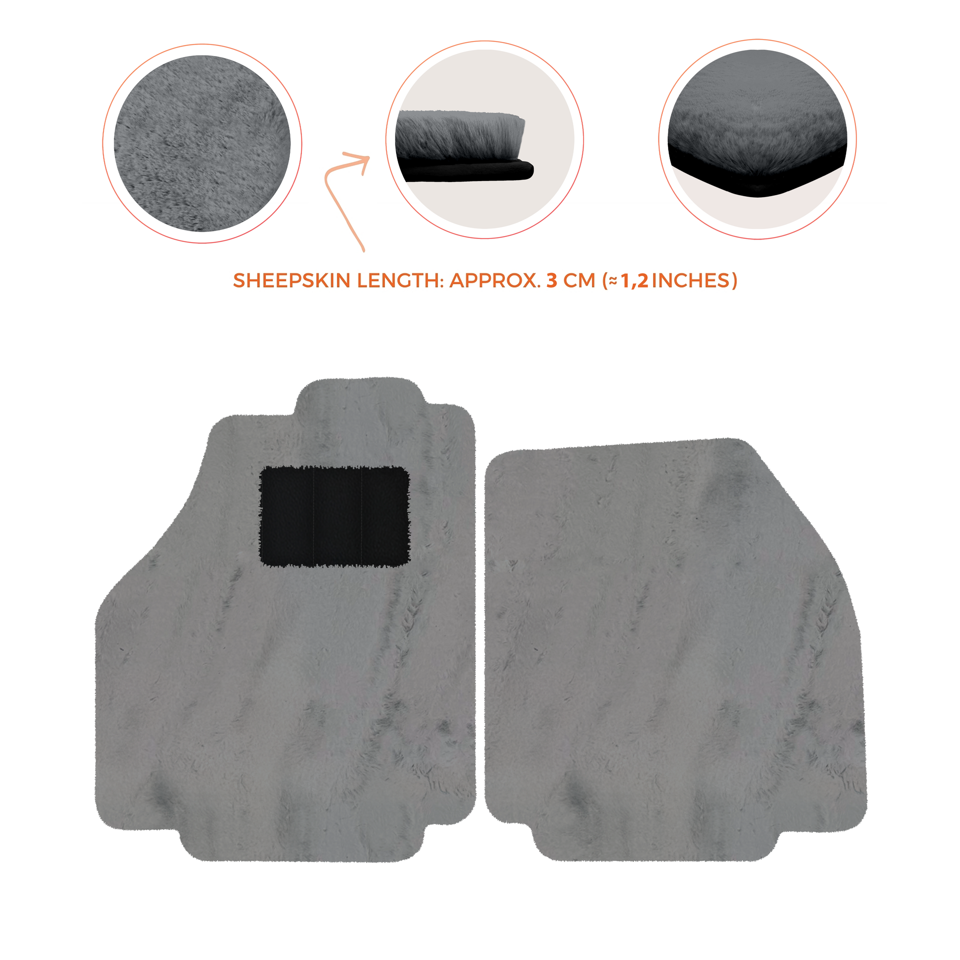 Premium Sheepskin Floor Mats for Ferrari 488 Spider (2016-2022)