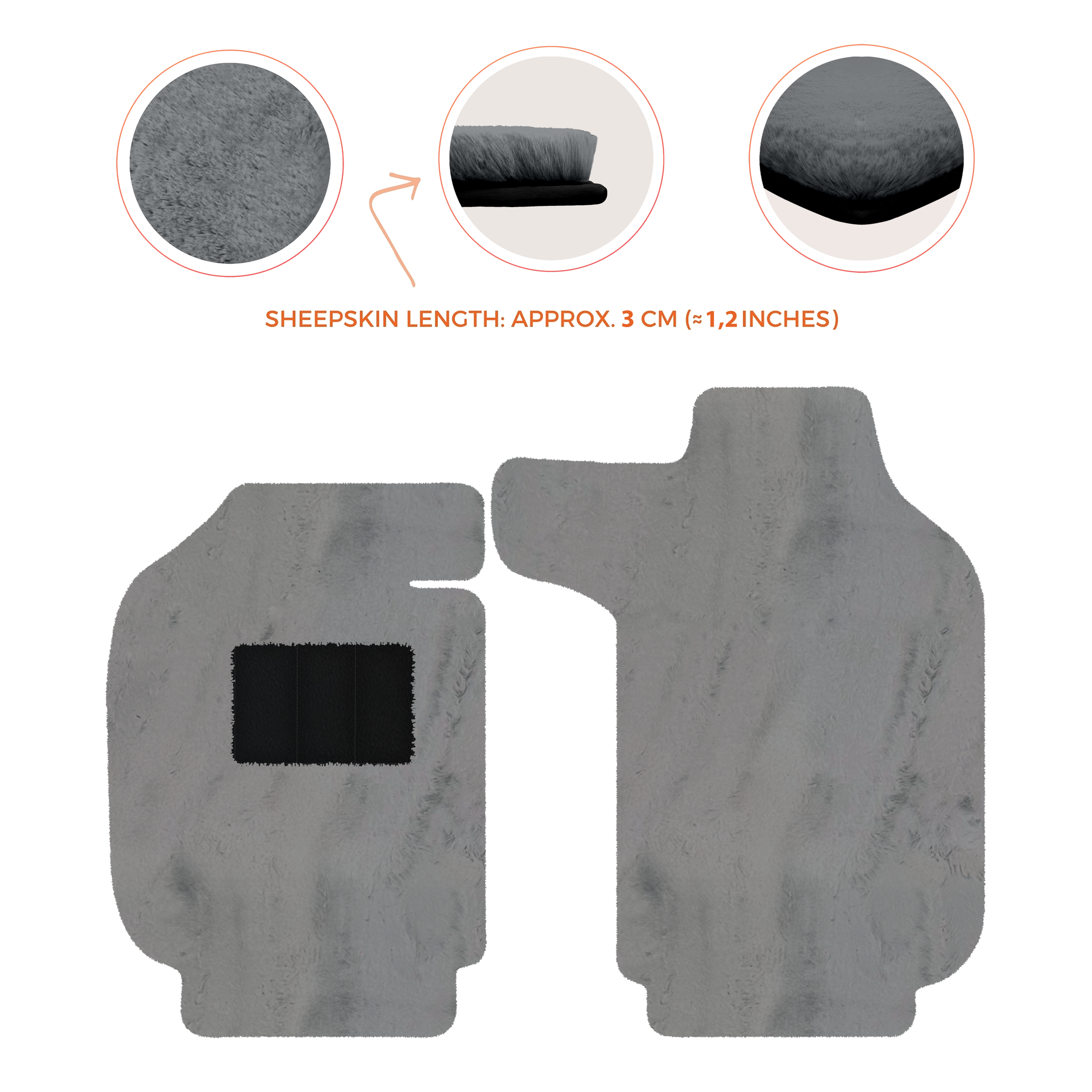 Luxury Sheepskin Floor Mats for Porsche 911 - 992 (2019-2026)