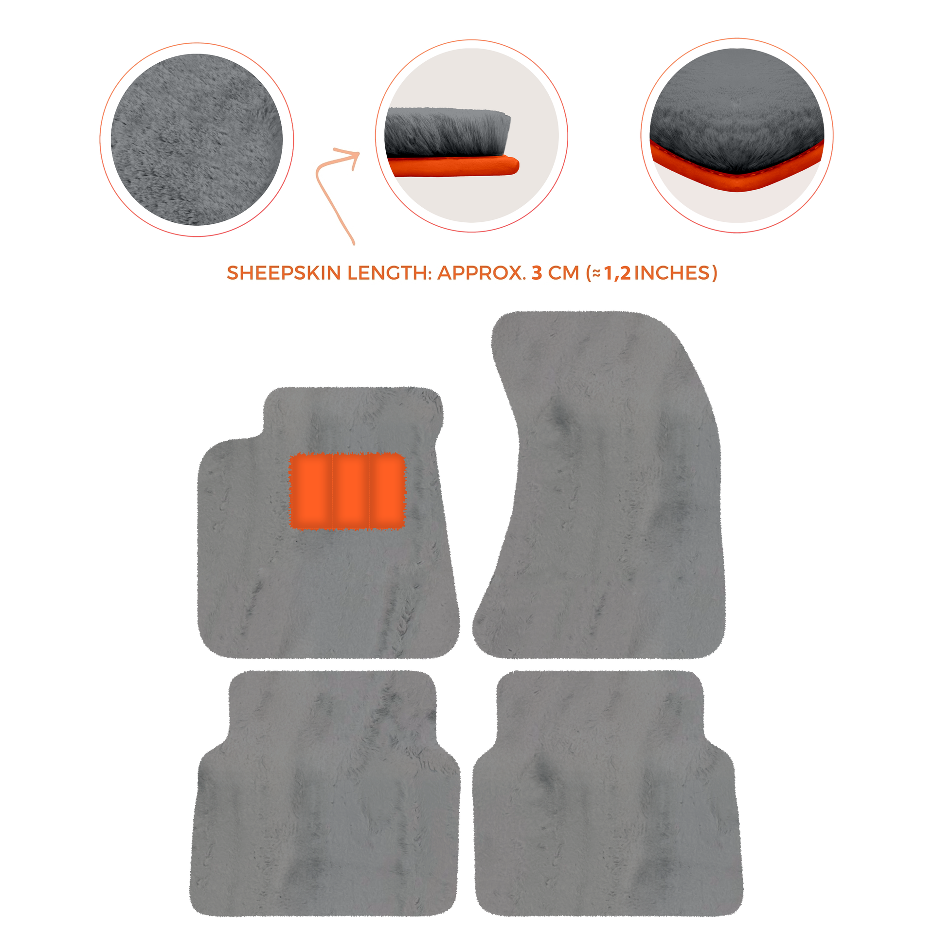 Luxury Sheepskin Floor Mats for Rolls-Royce Wraith (2013-2023)