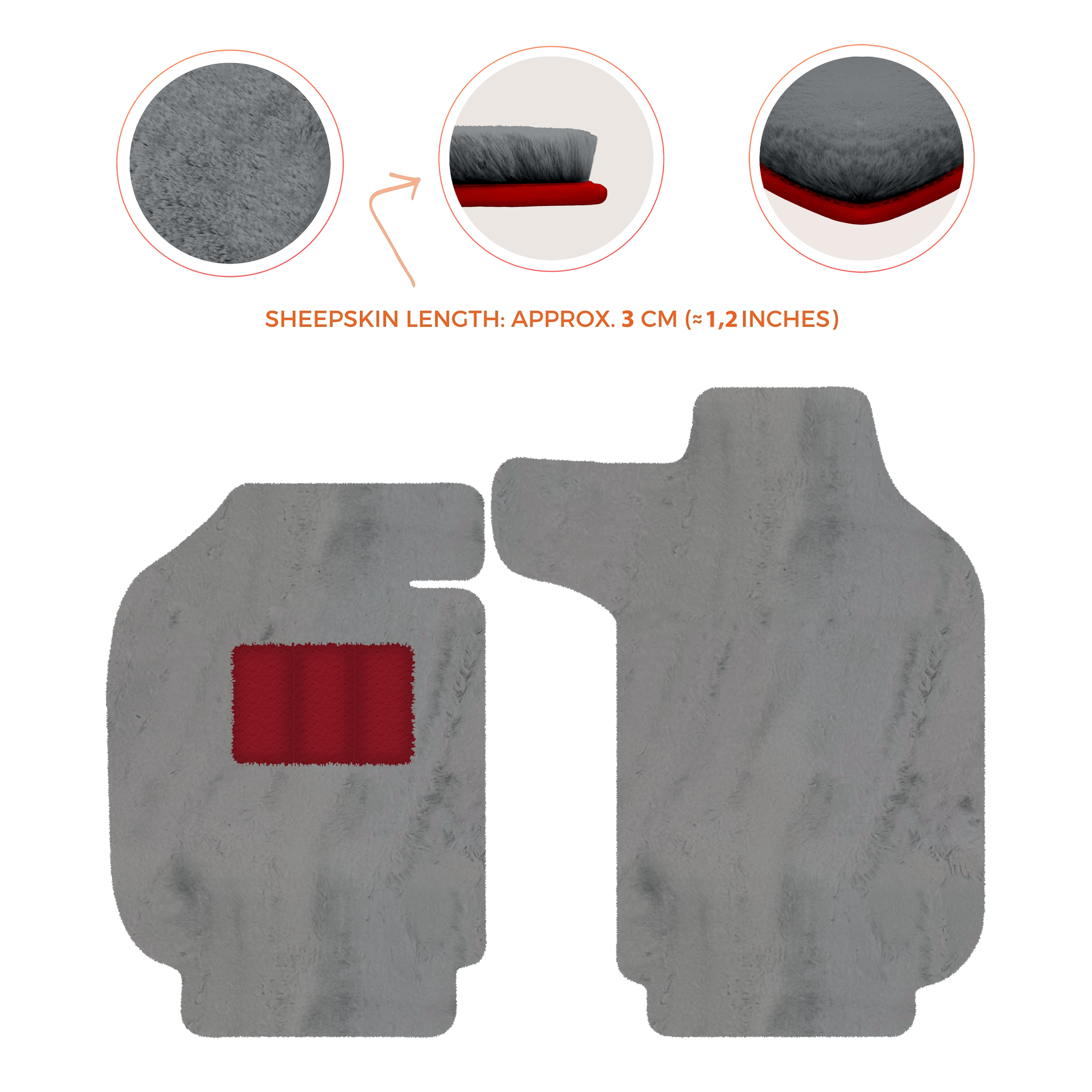 Luxury Sheepskin Floor Mats for Porsche 911 - 992 (2019-2026)