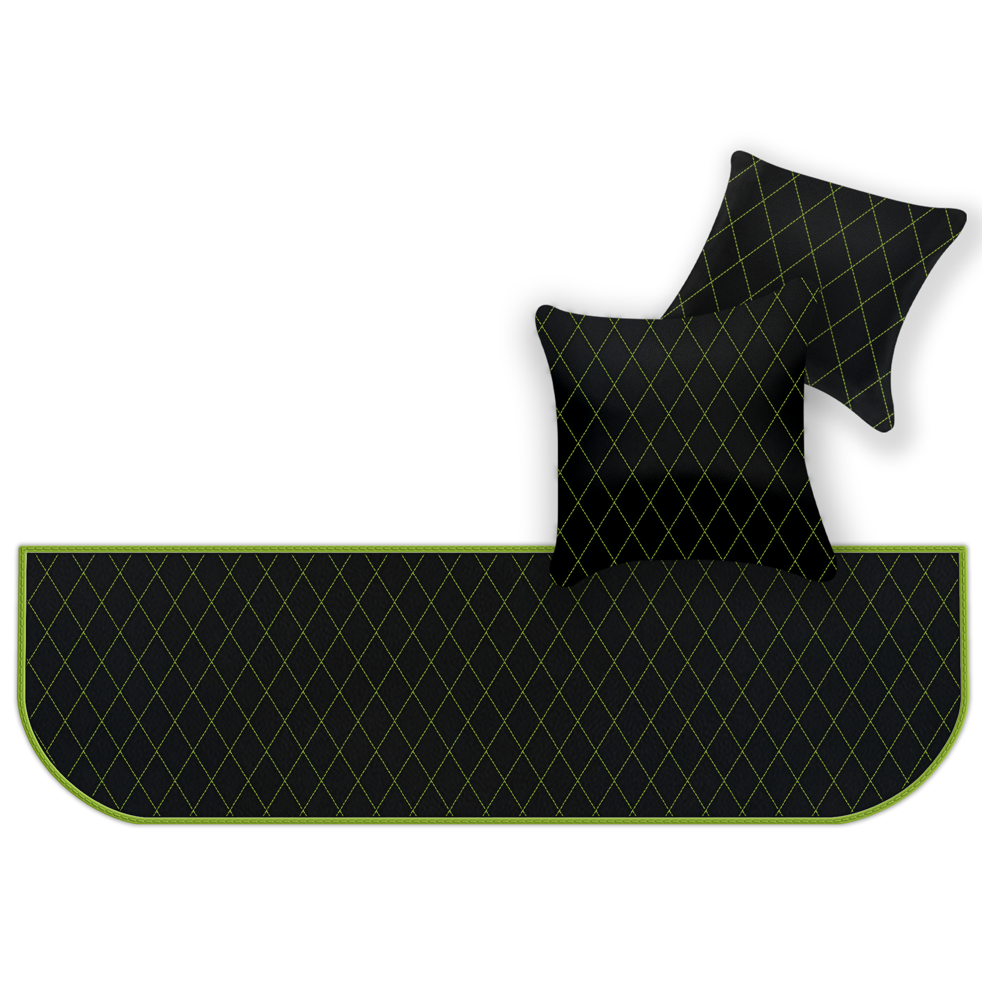 Customizable Leather Floor Mats with Hex Pattern for Ferrari 550 Maranello (1996-2002) - AutoWin