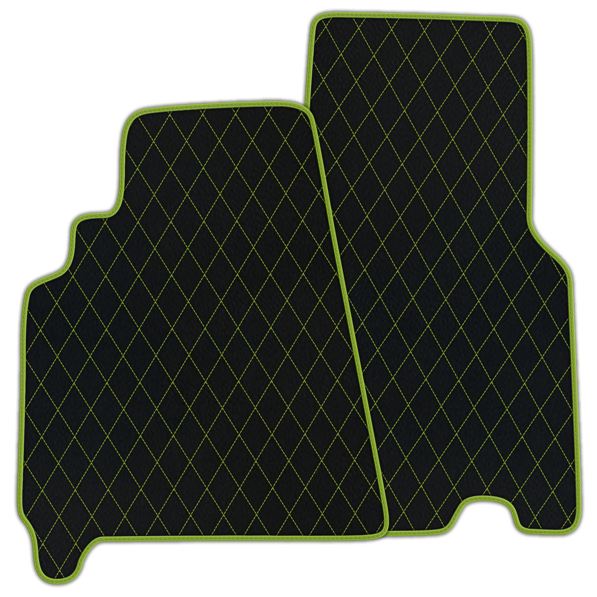 Customizable Leather Floor Mats with Hex Pattern for Ferrari 550 Maranello (1996-2002) - AutoWin