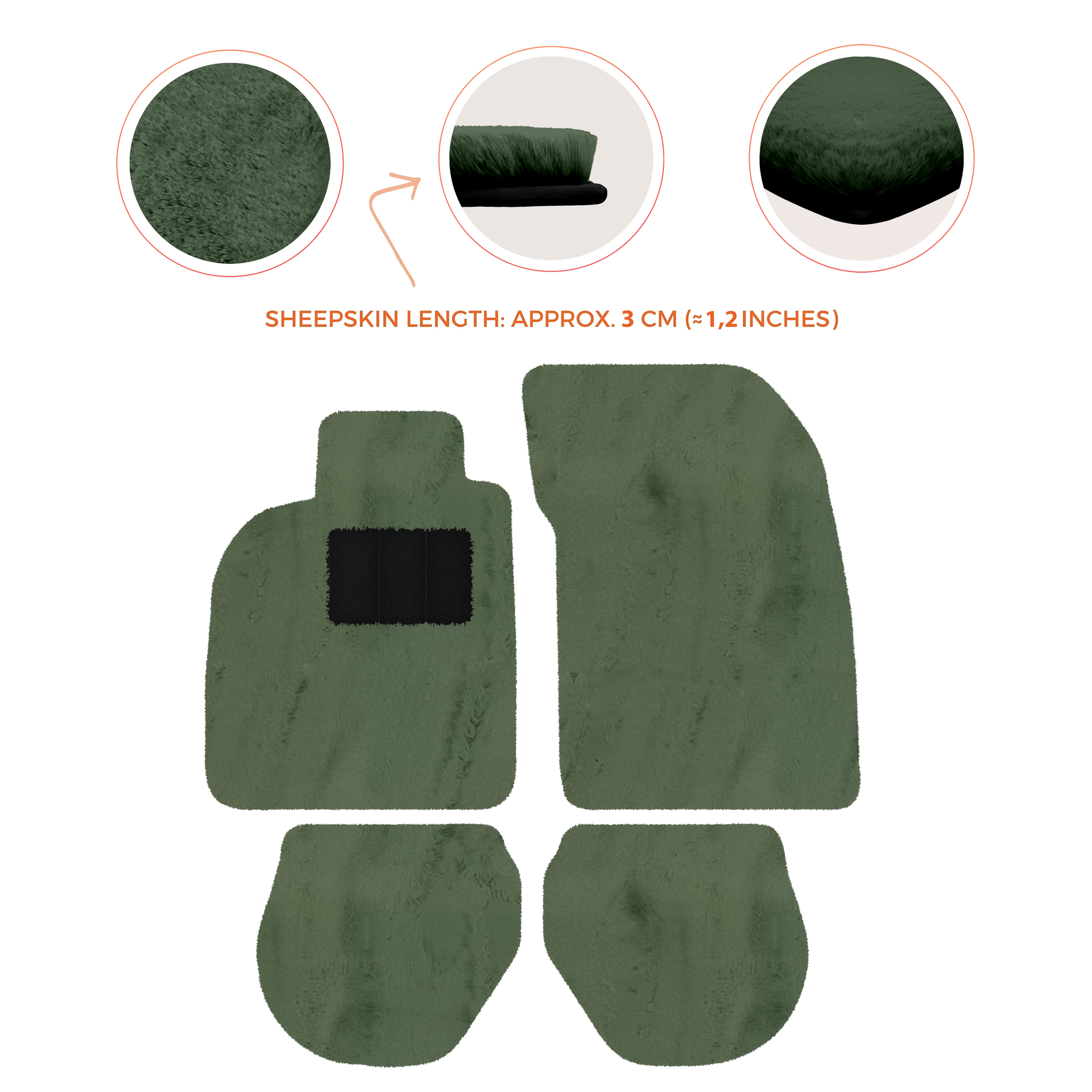 Tapis de voiture noirs pour Porsche 993 (1994-1998) avec - AutoWin