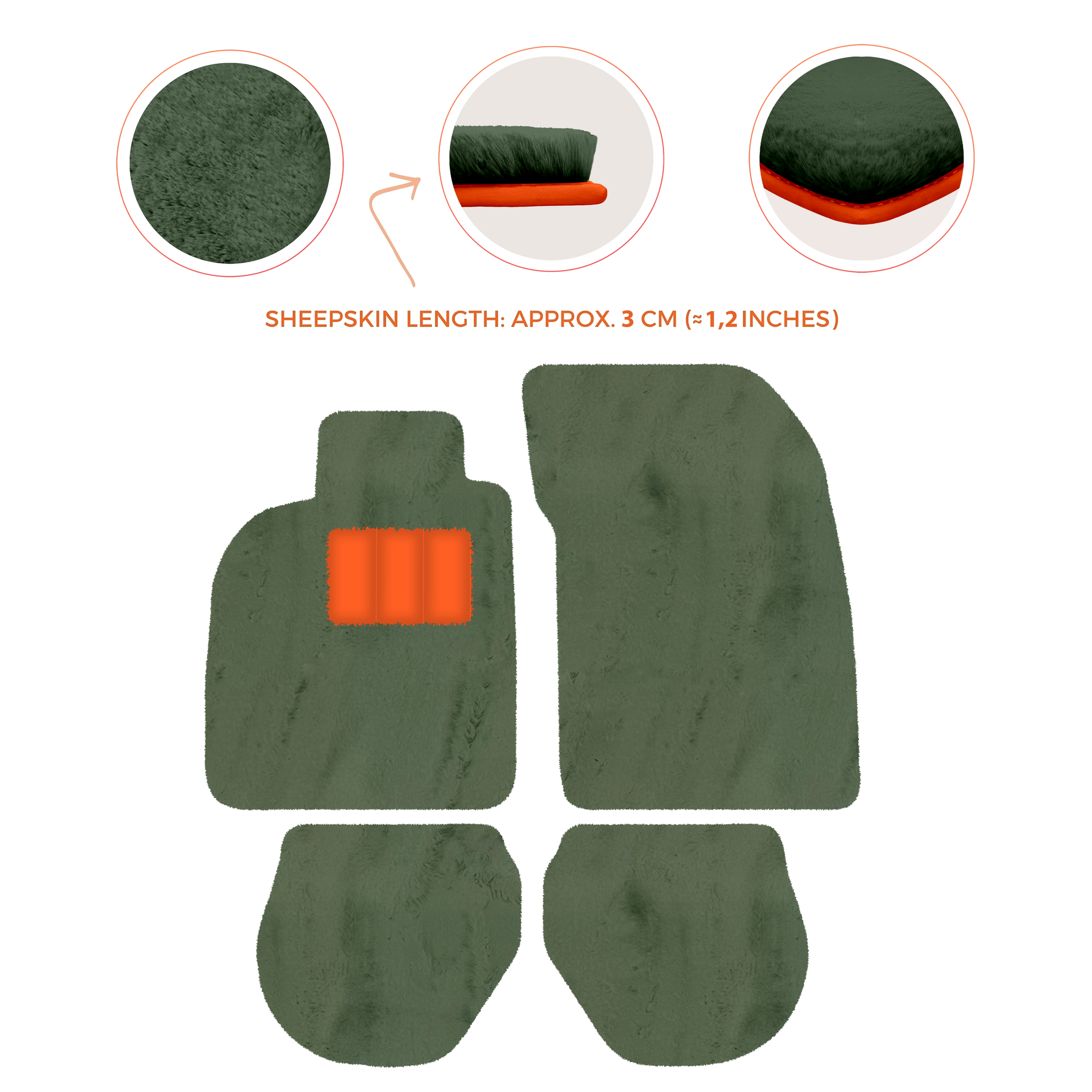 Tapis de voiture noirs pour Porsche 993 (1994-1998) avec - AutoWin