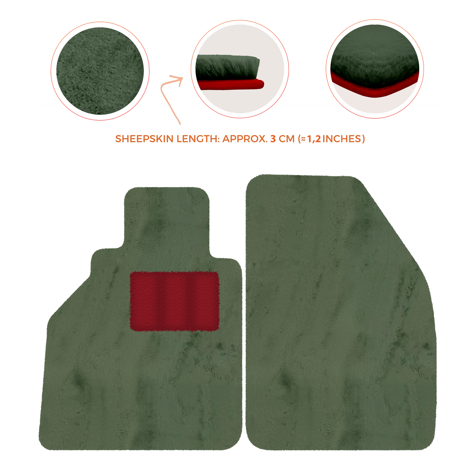 Dark Blue Floor Mats for Porsche 986 Boxster (1996-2004) with Leather - AutoWin