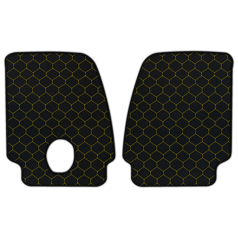 Customizable Leather Floor Mats with Hex Pattern for Ferrari Monza SP2 (2018-2023)
