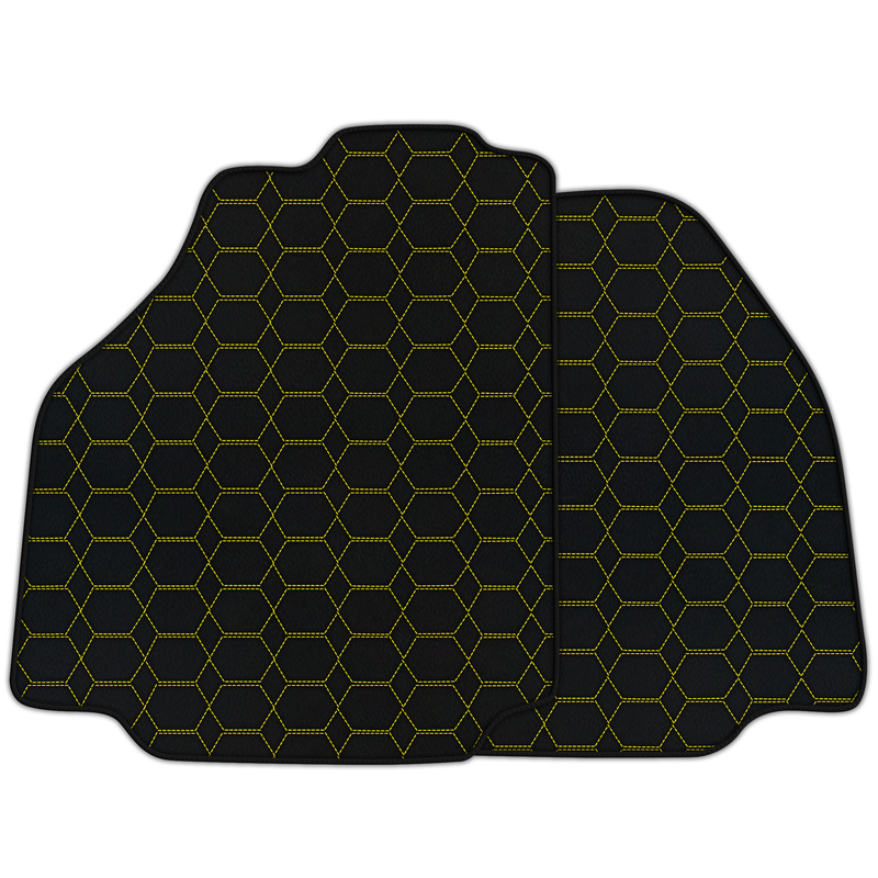Tapis de voiture en cuir personnalisables avec motif hexagonal pour Ferrari F8 Spider (2019-2023)