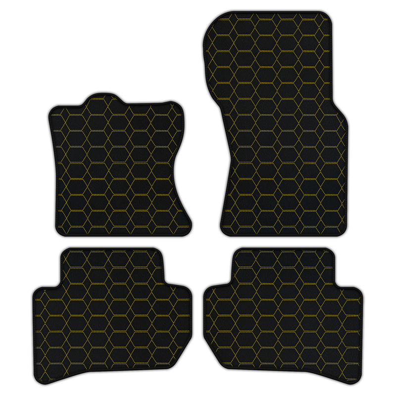Customizable Leather Floor Mats with Hexagon Hex Pattern for Range Rover Velar (2017-2024)