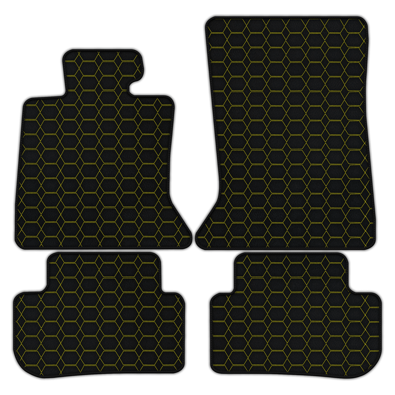 Tapis de voiture en cuir personnalisables avec motif hexagonal pour Rolls Royce Wraith (2013-2023)