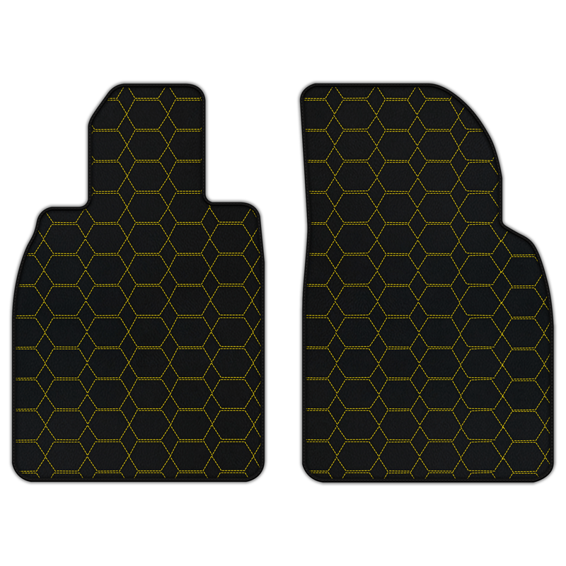 Customizable Leather Floor Mats with Hexagon Hex Pattern for Porsche 911 GT3 RS (991) 2015–2019