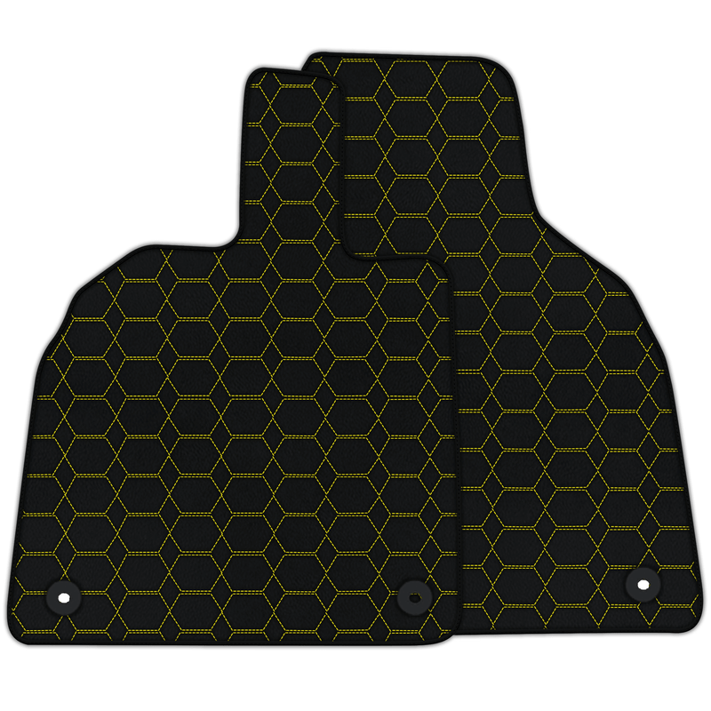 Customizable Leather Floor Mats with Hexagon Hex Pattern for Lamborghini Aventador (2012-2022)