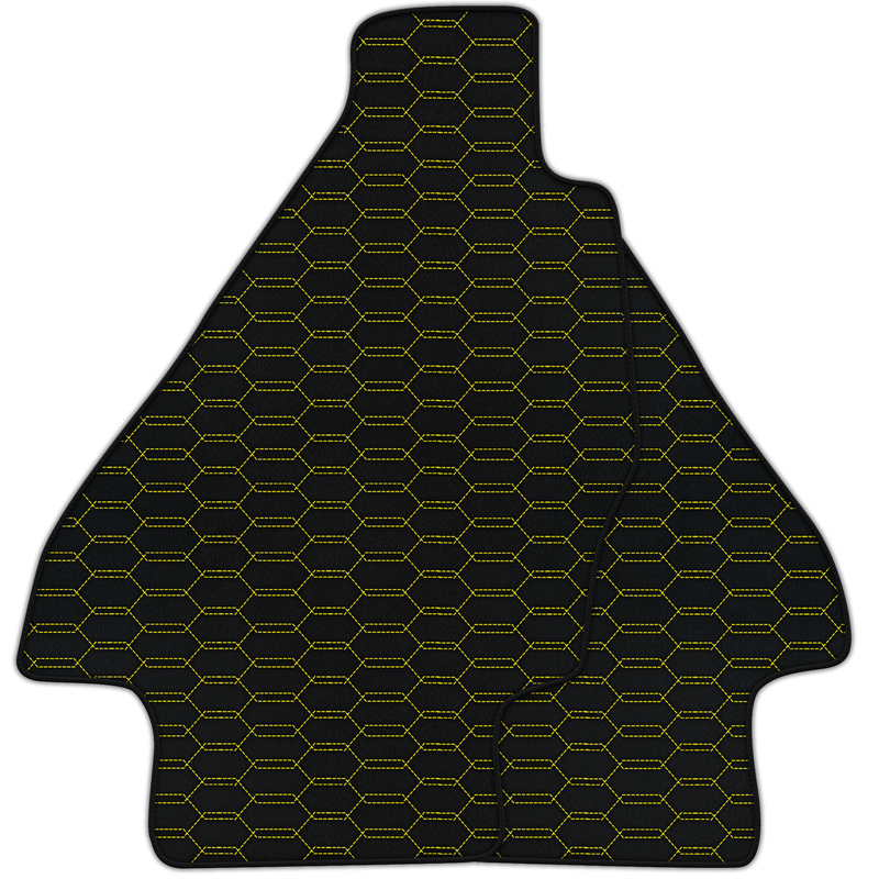 Tapis de voiture en cuir Sur mesure avec motif hexagonal