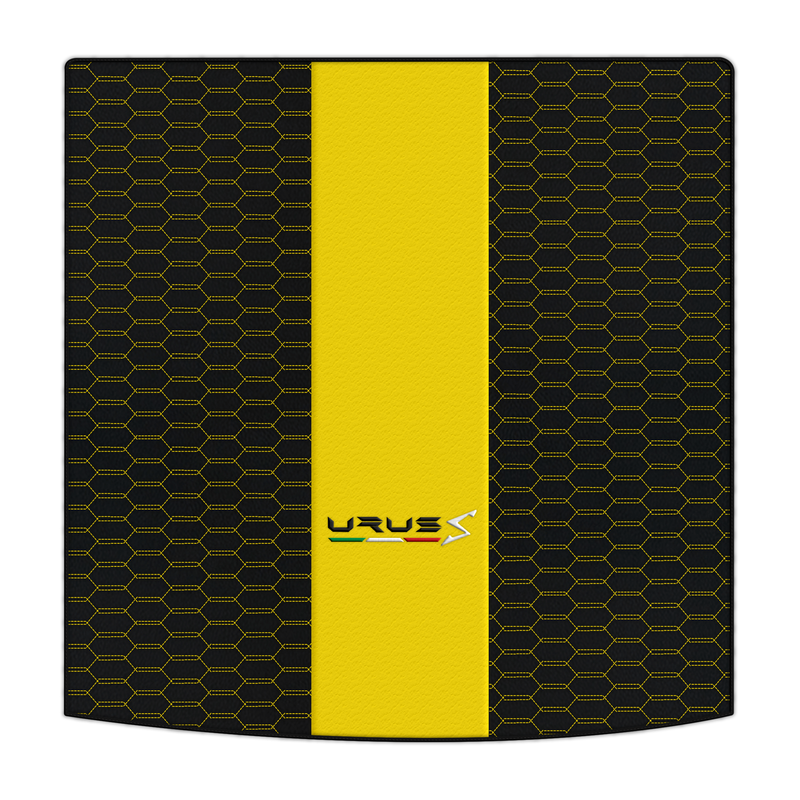 Anpassbare Leder-Kofferraummatten mit ineinandergreifendem Sechseckmuster für Lamborghini Urus (2018-2026)