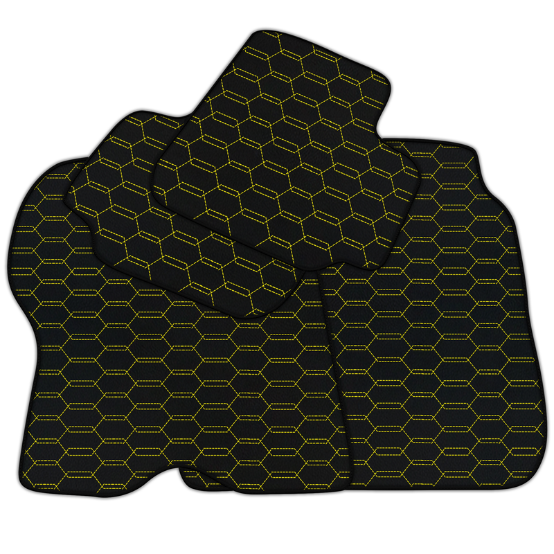 Tapis de voiture Sur mesure à motif hexagonal entrelacé pour