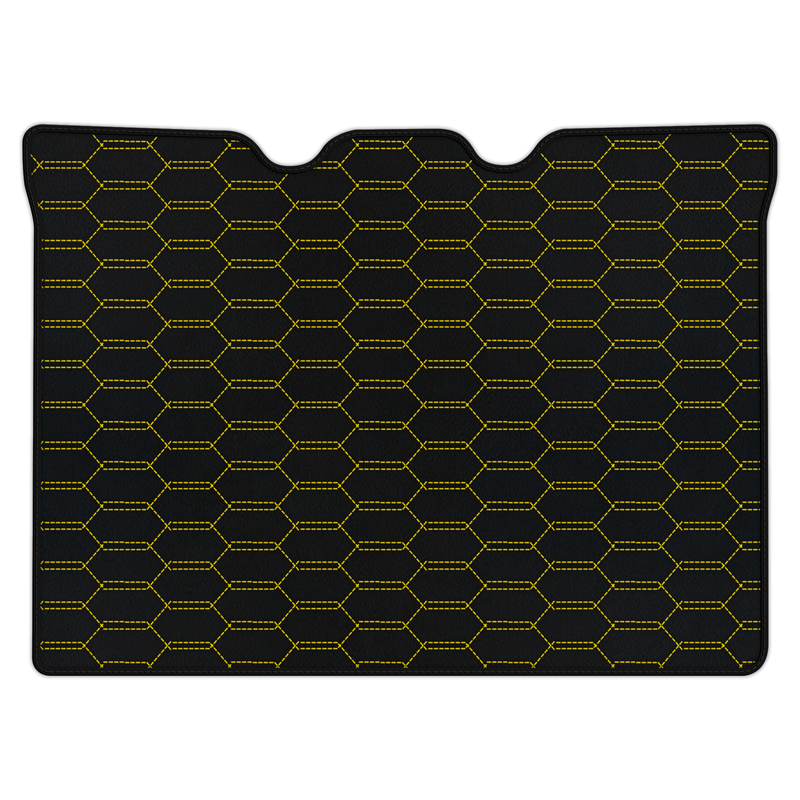 Anpassbare Kofferraummatten aus Leder mit verschlungenem Sechseckmuster für Ferrari F430 (2004-2009)