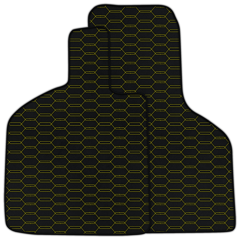 Customizable Leather Floor Mats with interlaced Hex Pattern for Lamborghini Huracan Tecnica (2022-2024)