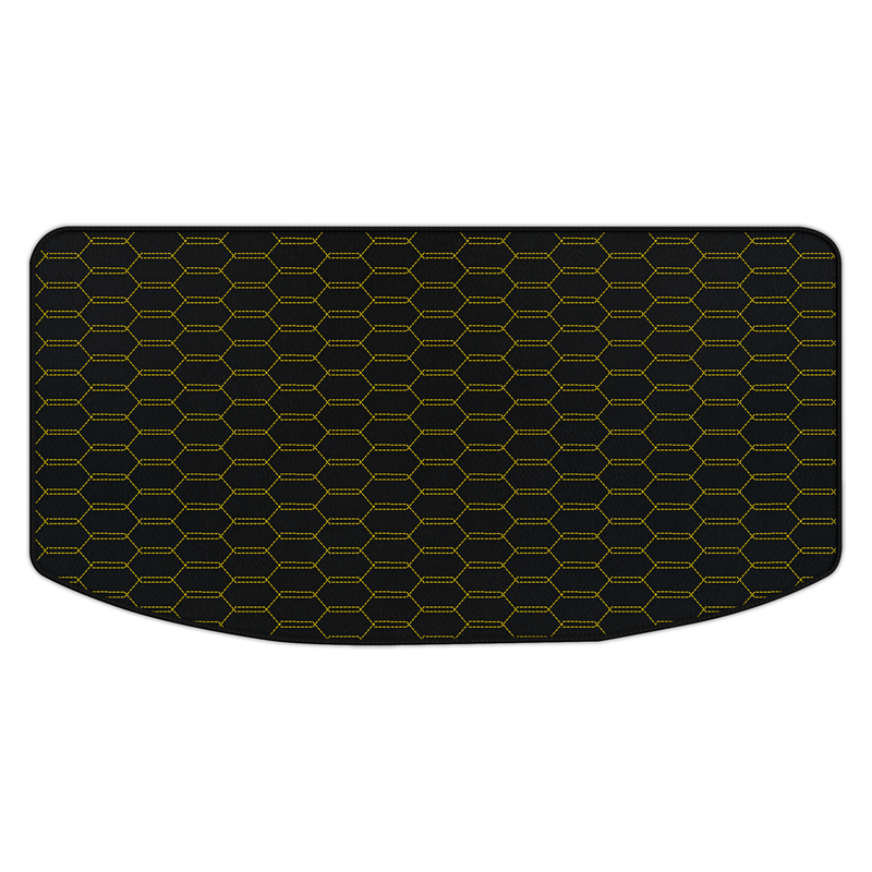 Customizable Leather Trunk Floor Mats with Interlaced Hex Pattern for Aston Martin DB11 (2016–2023)