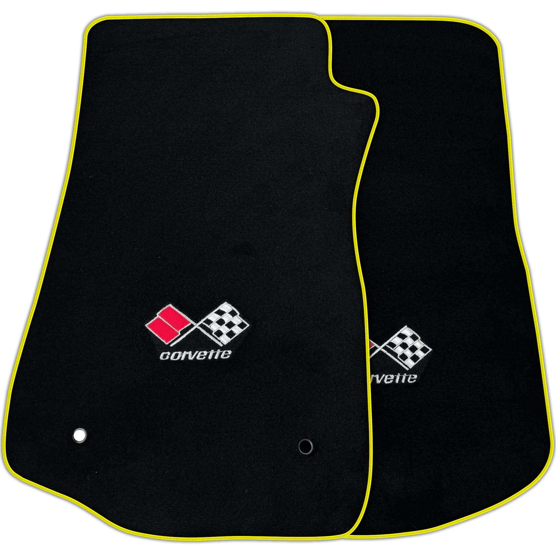 Black Floor Mats for Chevrolet Corvette C3 (1968-1982) | Various Trim Colors