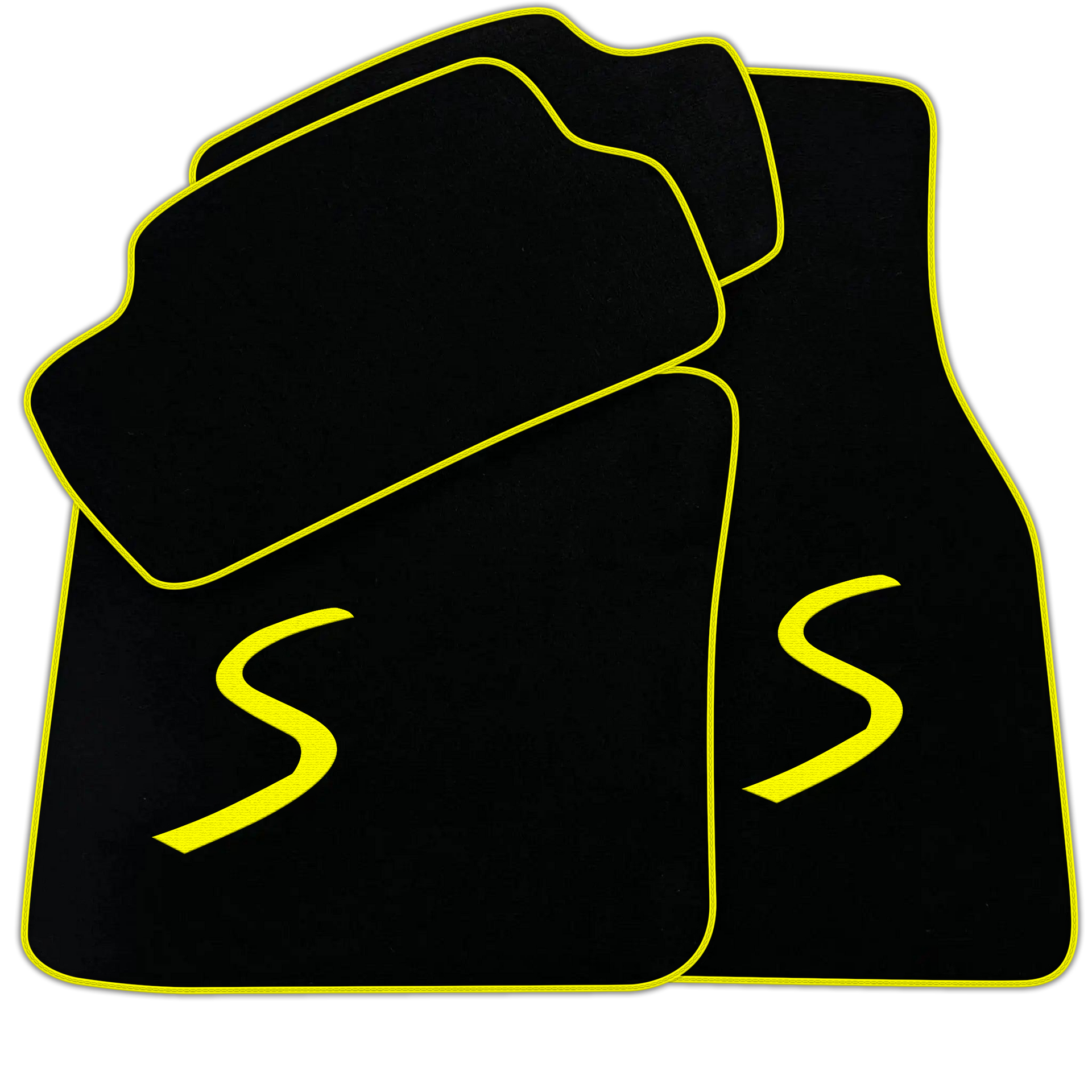 Black Floor Mats for Mini Cooper / One Electric (2020-2023)