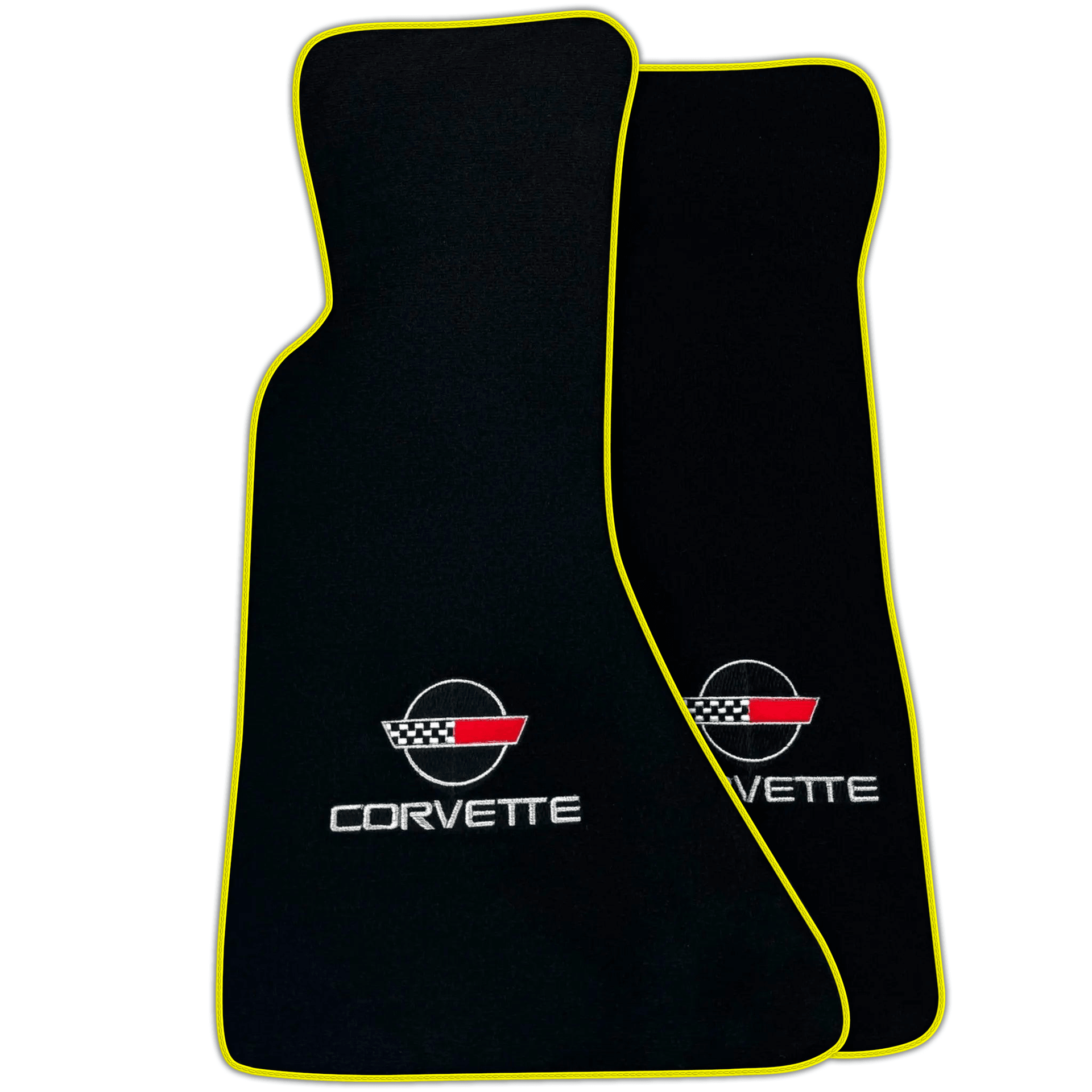 Black Floor Mats for Chevrolet Corvette C4 (1984-1996) | Various Trim Colors