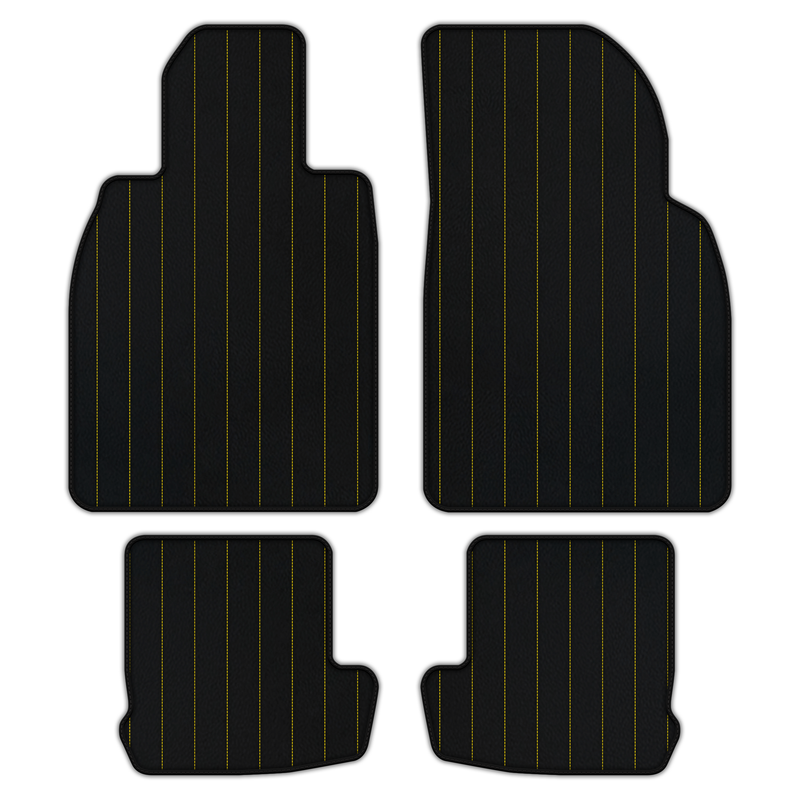 Customizable Leather Floor Mats with Line Pattern for Porsche 911 - 991 (2012-2019)