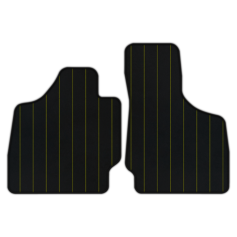 Anpassbare Leder-Fußmatten mit Linienmuster für Audi TT MK2 Coupé (2006-2014)