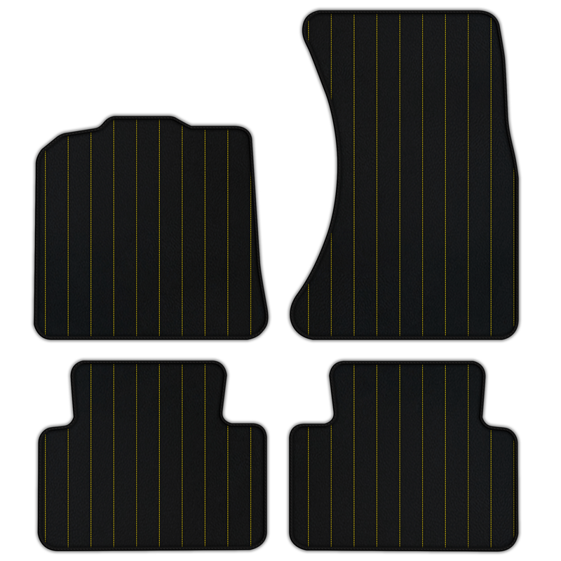 Customizable Leather Floor Mats with LIne Pattern for Porsche Macan (2014-2023)