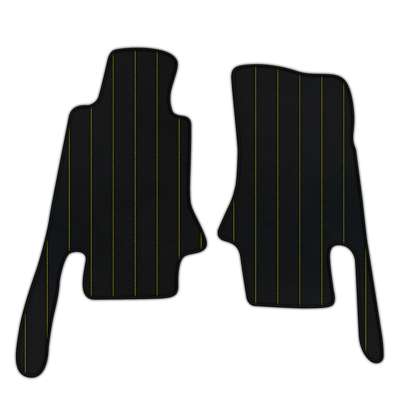 Tapis de voiture en cuir personnalisables avec motif de lignes pour Chevrolet Corvette C5 (1997-2004)