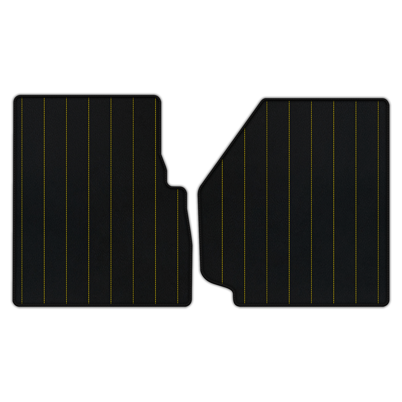 Customizable Leather Floor Mats with Line Pattern for Land Rover Defender 90 (2007-2020)