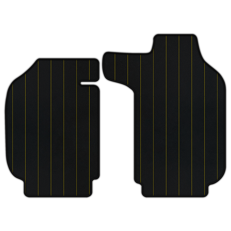 Customizable Leather Floor Mats with Line Pattern for Porsche Classic 911 (1963-1989)
